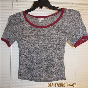 Grey crop top